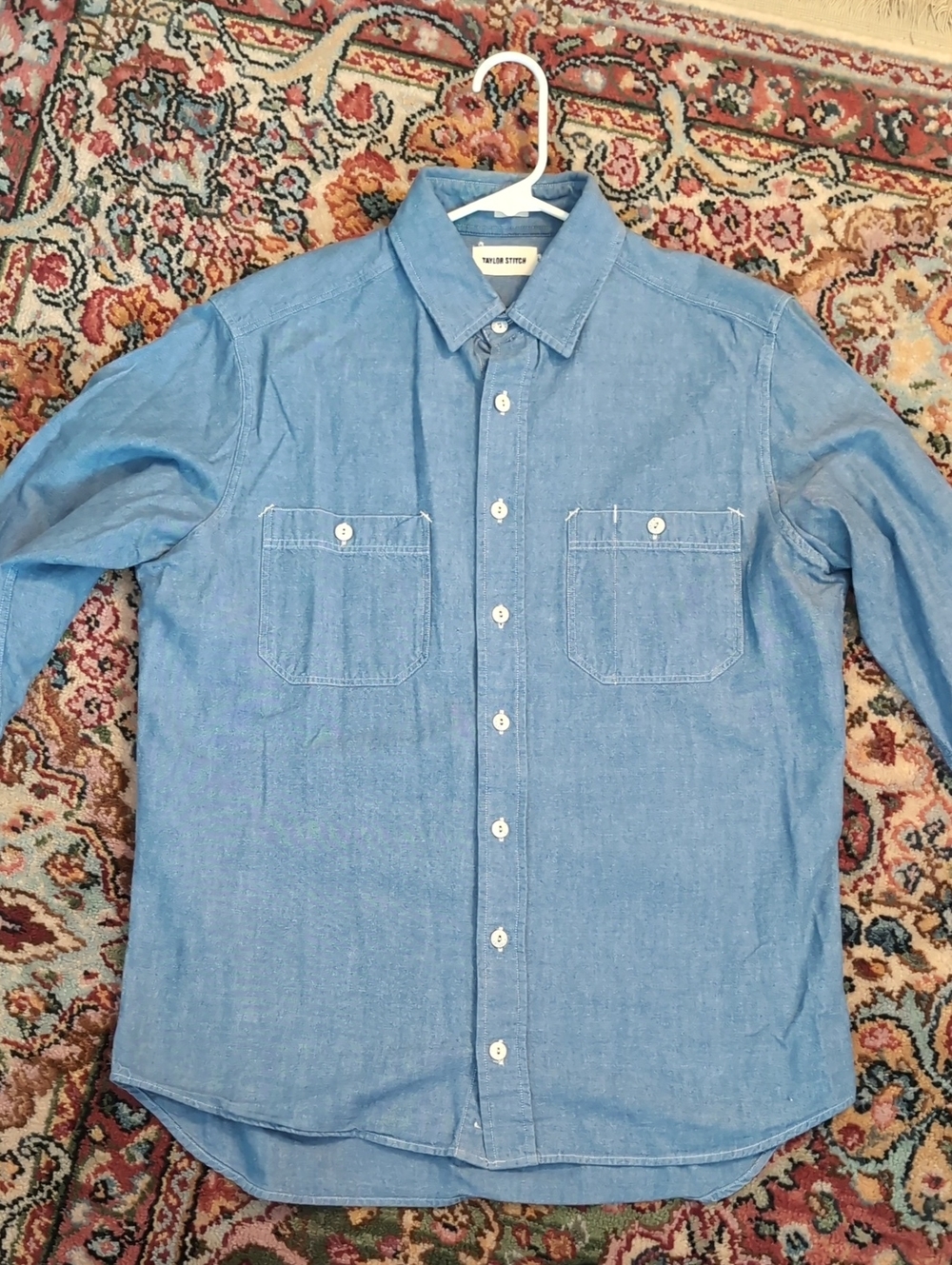 Taylor Stitch Light Blue Chambray Workshirt